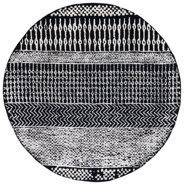 Safavieh Glamour Glm538Z Black/Ivory Rug - Safavieh - glm538z - 6r