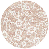 Safavieh Glamour 6'-0" x 6'-0" Rug in Rust / Ivory