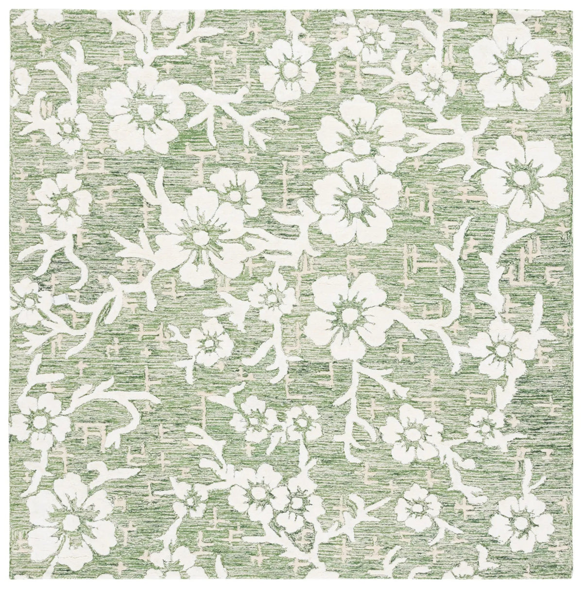 Safavieh Glamour 6'-0" x 6'-0" Rug in Green / Ivory