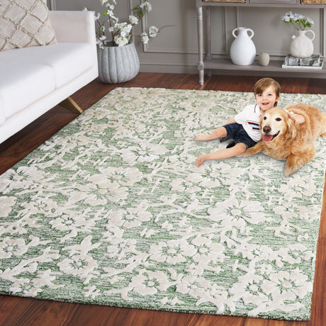 Safavieh Glamour Glm540Y Green/Ivory Rug - Safavieh - glm540y - 28