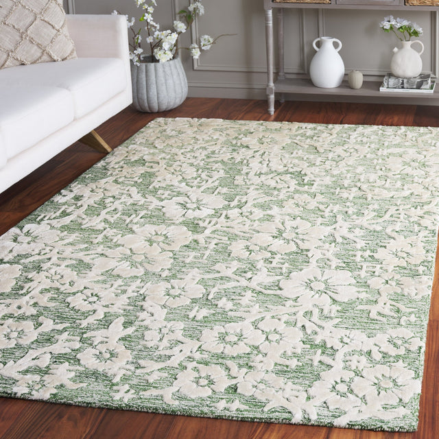 Safavieh Glamour Glm540Y Green/Ivory Rug - Safavieh - glm540y - 3