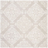Safavieh Glamour Glm568A Silver/Ivory Rug - Safavieh - glm568a - 6sq