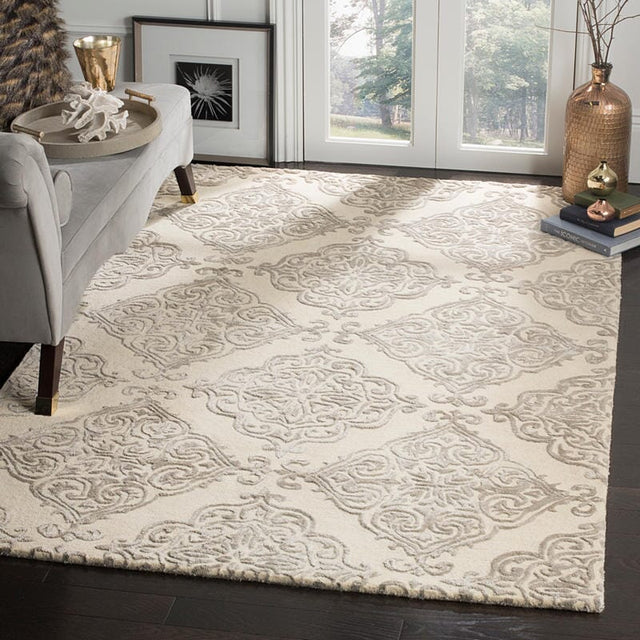 Safavieh Glamour Glm568C Ivory / Silver Rugs - Safavieh - glm568c - 2