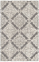 Safavieh Glamour Glm568D Dark Grey / Ivory Rugs - Safavieh - glm568d - 2