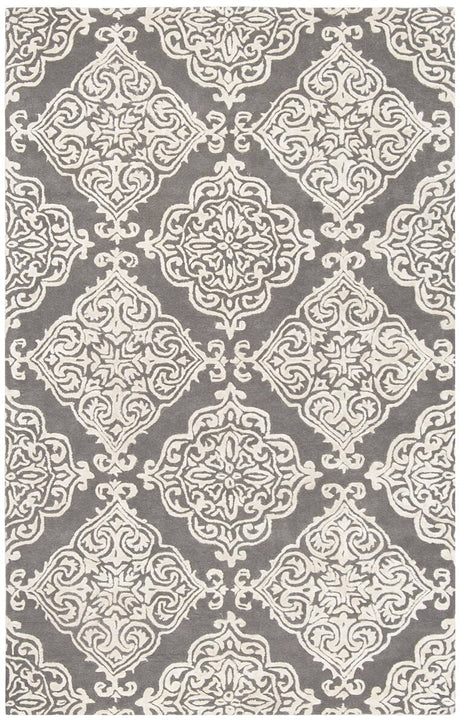 Safavieh Glamour Glm568D Dark Grey / Ivory Rugs - Safavieh - glm568d - 2