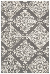 Safavieh Glamour Glm568D Dark Grey / Ivory Rugs - Safavieh - glm568d - 6r