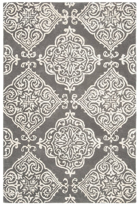 Safavieh Glamour Glm568D Dark Grey / Ivory Rugs - Safavieh - glm568d - 6r