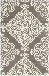 Safavieh Glamour Glm568D Dark Grey / Ivory Rugs - Safavieh - glm568d - 6r