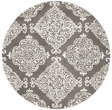 Safavieh Glamour Glm568D Dark Grey / Ivory Rugs - Safavieh - glm568d - 6r