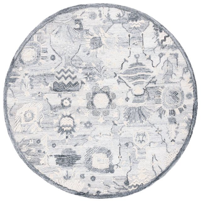 Safavieh Glamour Glm569A Ivory/Grey Rugs - Safavieh - glm569a - 6r