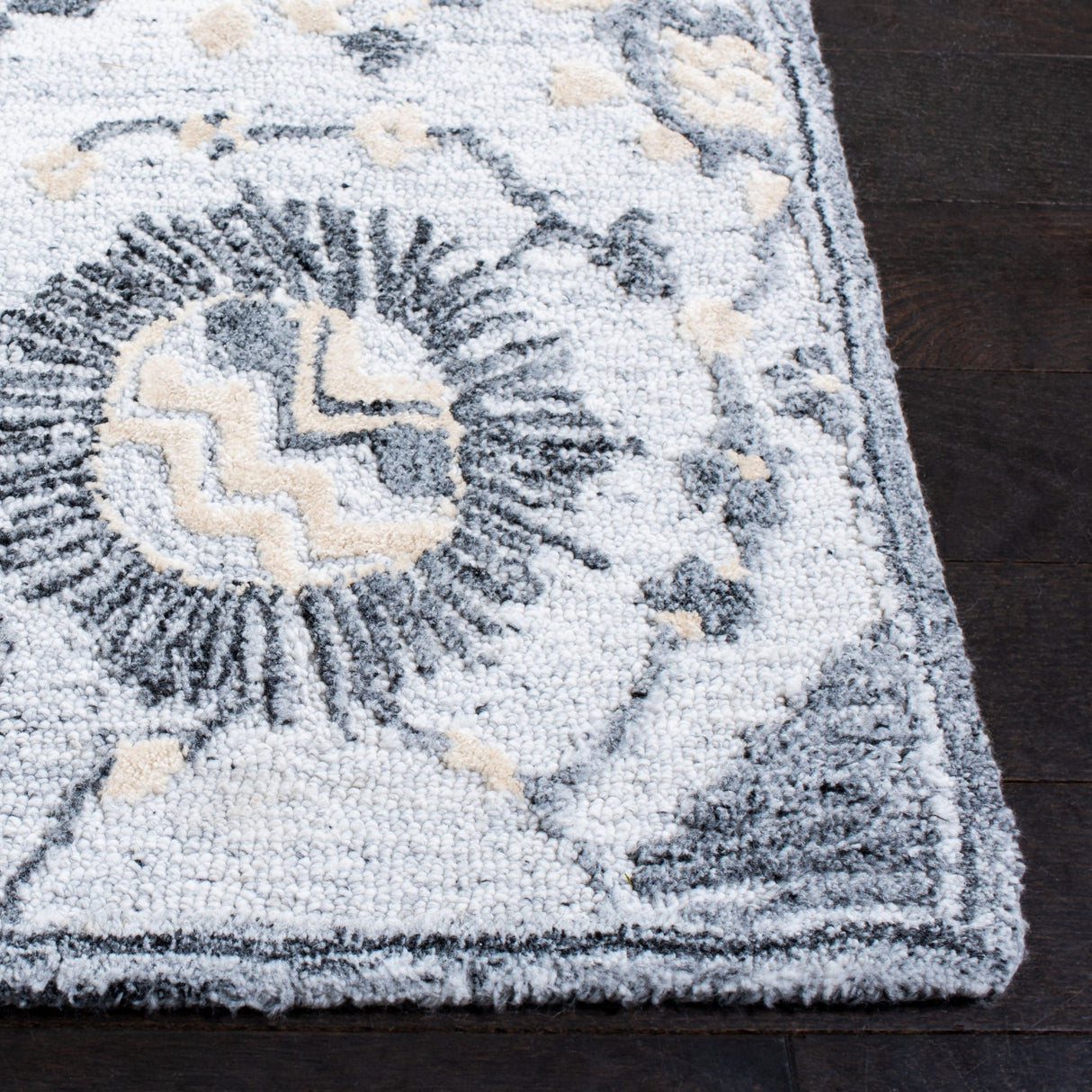 Safavieh Glamour Glm569A Ivory/Grey Rugs - Safavieh - glm569a - 6r