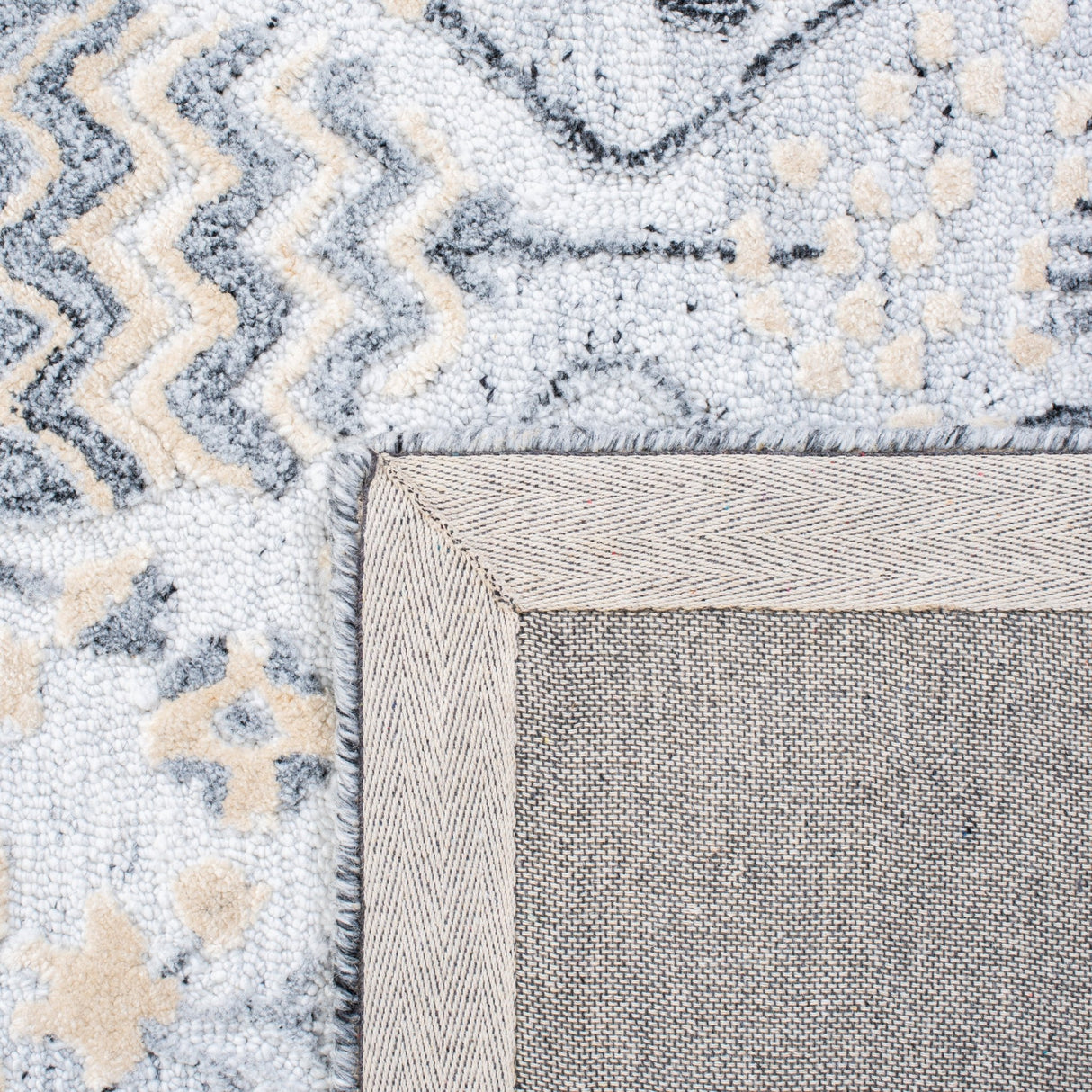 Safavieh Glamour Glm569A Ivory/Grey Rugs - Safavieh - glm569a - 6r