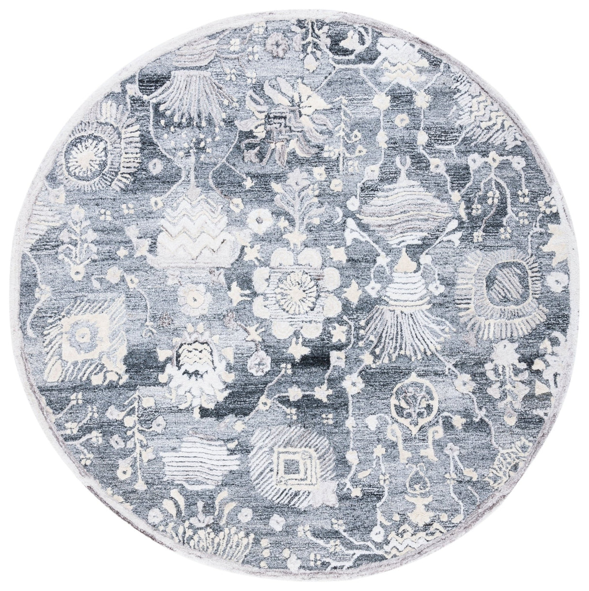 Safavieh Glamour Glm569G Grey/Ivory Rugs - Safavieh - glm569g - 6r