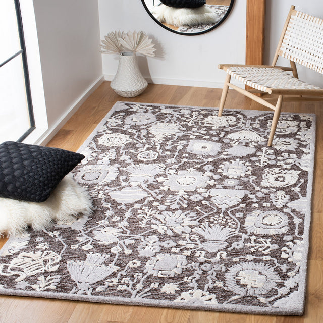 Safavieh Glamour Glm569T Dark Brown/Ivory Rugs - Safavieh - glm569t - 4