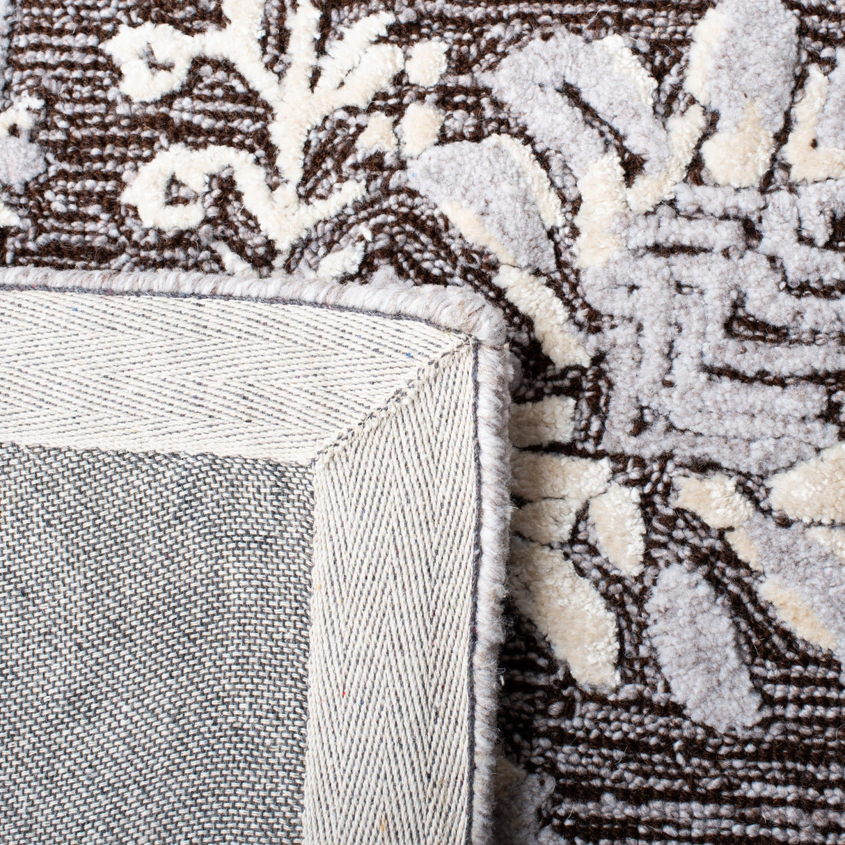Safavieh Glamour Glm569T Dark Brown/Ivory Rugs - Safavieh - glm569t - 6r