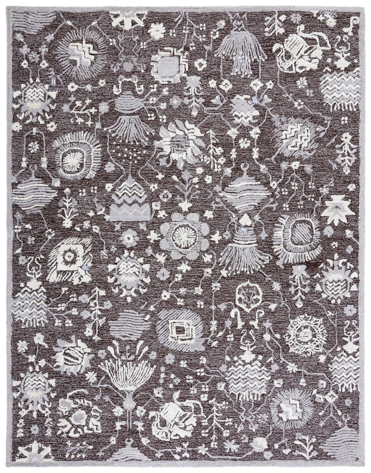 Safavieh Glamour Glm569T Dark Brown/Ivory Rugs - Safavieh - glm569t - 6r