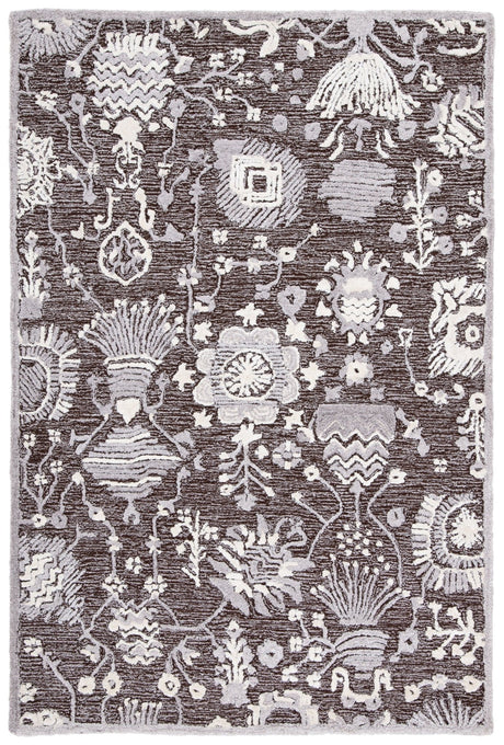 Safavieh Glamour Glm569T Dark Brown/Ivory Rugs - Safavieh - glm569t - 6r