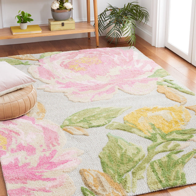 Safavieh Glamour Glm603U Pink/Grey Rug - Safavieh - glm603u - 3