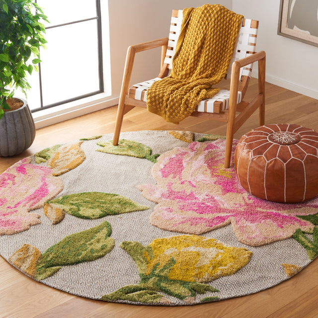 Safavieh Glamour Glm603U Pink/Grey Rug - Safavieh - glm603u - 6r