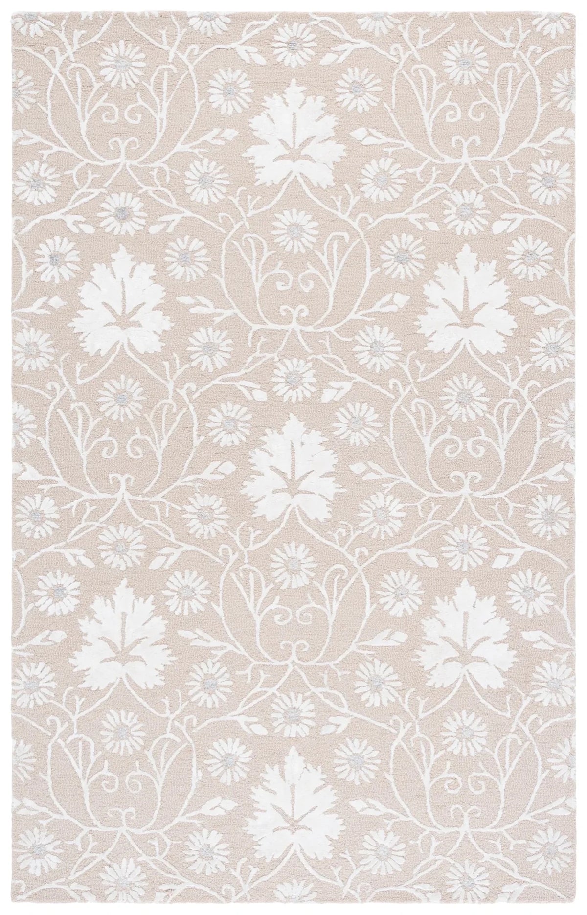 Safavieh Glamour 4'-0" x 6'-0" Rug in Beige / Ivory