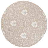 Safavieh Glamour 6'-0" x 6'-0" Rug in Beige / Ivory