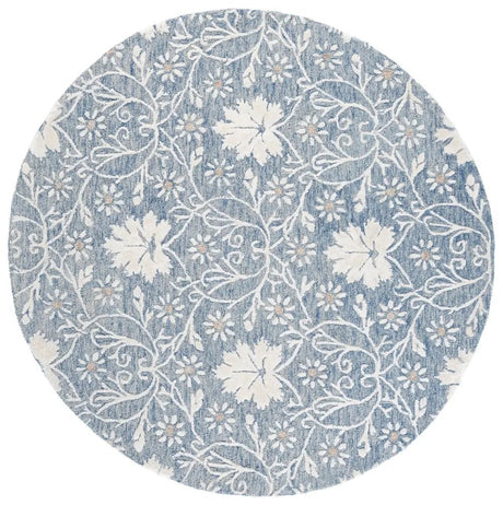 Safavieh Glamour 6'-0" x 6'-0" Rug in Blue / Ivory