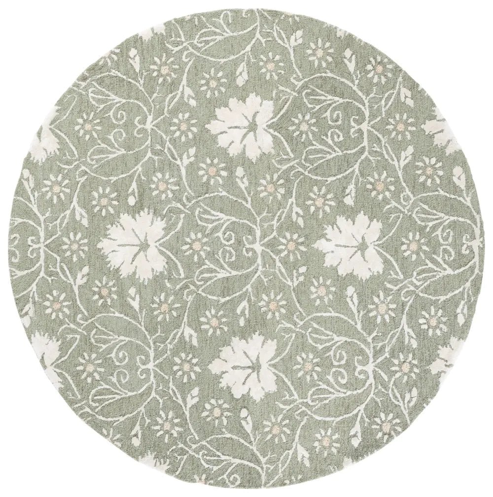 Safavieh Glamour 6'-0" x 6'-0" Rug in Sage / Ivory