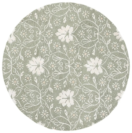 Safavieh Glamour 6'-0" x 6'-0" Rug in Sage / Ivory