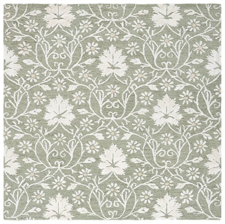 Safavieh Glamour 6'-0" x 6'-0" Rug in Sage / Ivory