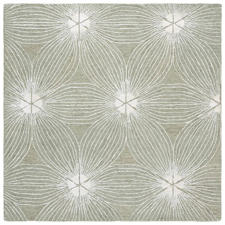 Safavieh Glamour 6'-0" x 6'-0" Rug in Sage / Ivory