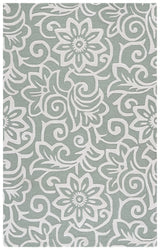 Safavieh Glamour 4'-0" x 6'-0" Rug in Sage Green / Ivory