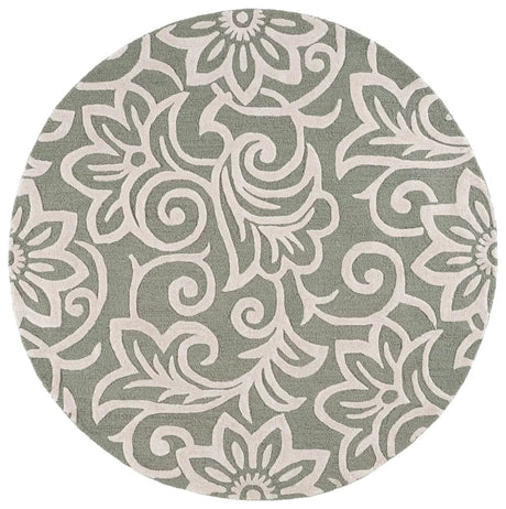 Safavieh Glamour 6'-0" x 6'-0" Rug in Sage Green / Ivory