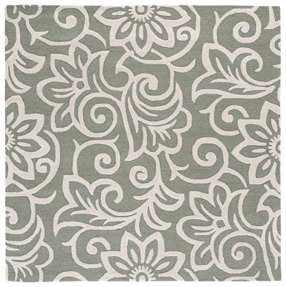 Safavieh Glamour 6'-0" x 6'-0" Rug in Sage Green / Ivory