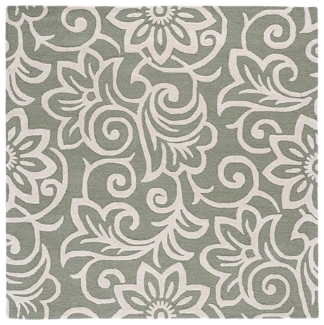Safavieh Glamour 6'-0" x 6'-0" Rug in Sage Green / Ivory