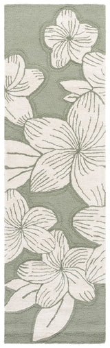Safavieh Glamour 2'-3" x 8'-0" Rug in Sage Green / Ivory