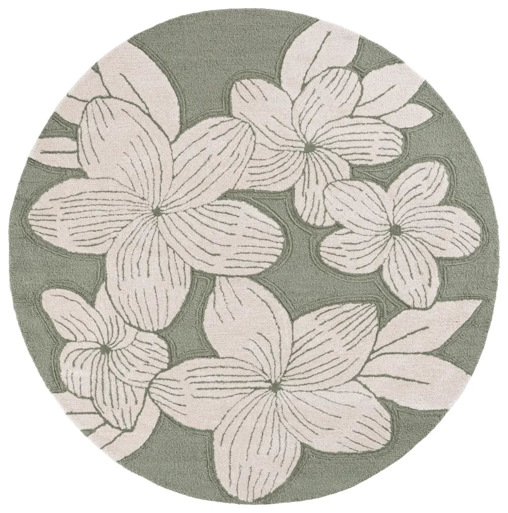 Safavieh Glamour 6'-0" x 6'-0" Rug in Sage Green / Ivory