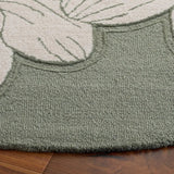 Safavieh Glamour 6'-0" x 6'-0" Rug in Sage Green / Ivory