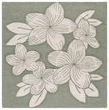 Safavieh Glamour 6'-0" x 6'-0" Rug in Sage Green / Ivory