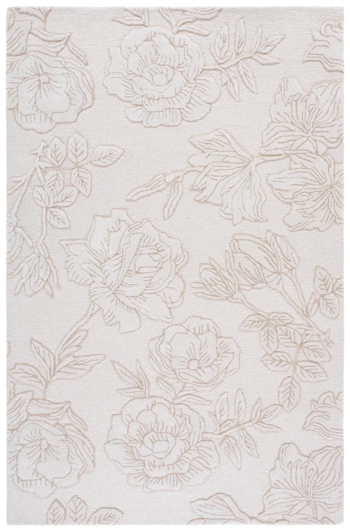 Safavieh Glamour 4'-0" x 6'-0" Rug in Ivory / Beige