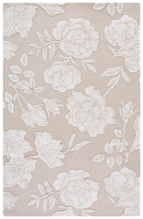 Safavieh Glamour 4'-0" x 6'-0" Rug in Beige / Ivory