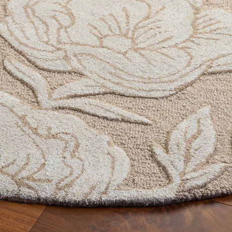 Safavieh Glamour 6'-0" x 6'-0" Rug in Beige / Ivory
