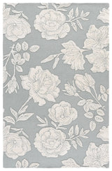 Safavieh Glamour 4'-0" x 6'-0" Rug in Light Grey / Ivory