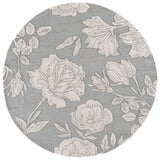 Safavieh Glamour 6'-0" x 6'-0" Rug in Light Grey / Ivory