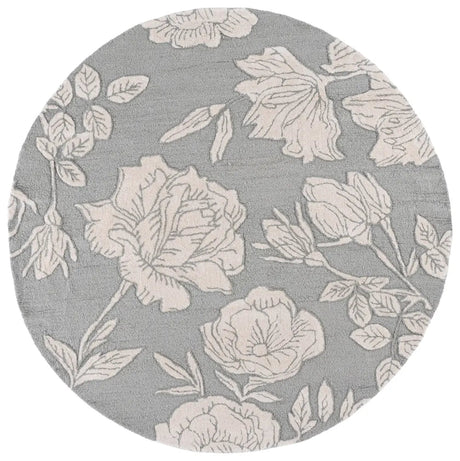 Safavieh Glamour 6'-0" x 6'-0" Rug in Light Grey / Ivory