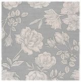 Safavieh Glamour 6'-0" x 6'-0" Rug in Light Grey / Ivory