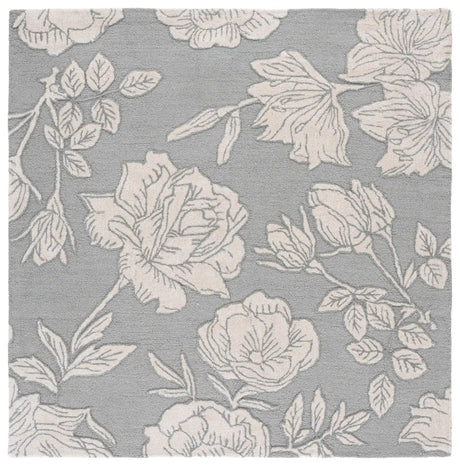 Safavieh Glamour 6'-0" x 6'-0" Rug in Light Grey / Ivory