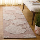 Safavieh Glamour 2'-3" x 8'-0" Rug in Light Pink / Ivory