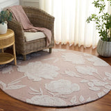 Safavieh Glamour 6'-0" x 6'-0" Rug in Light Pink / Ivory