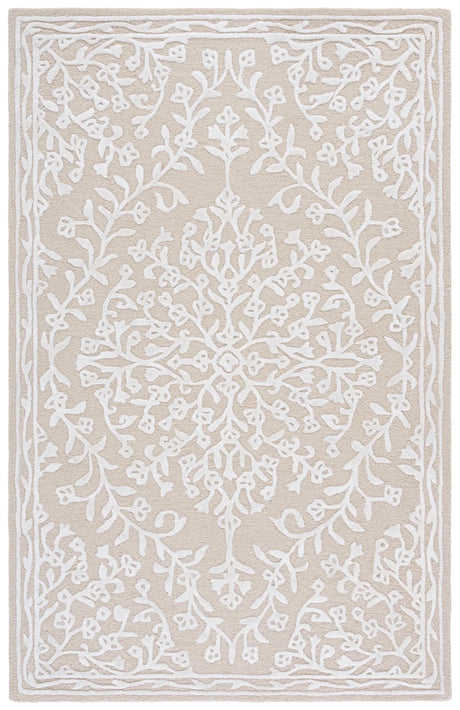 Safavieh Glamour 4'-0" x 6'-0" Rug in Beige / Ivory