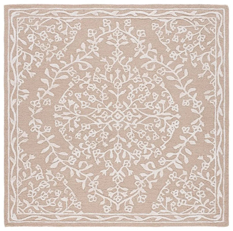 Safavieh Glamour 6'-0" x 6'-0" Rug in Beige / Ivory